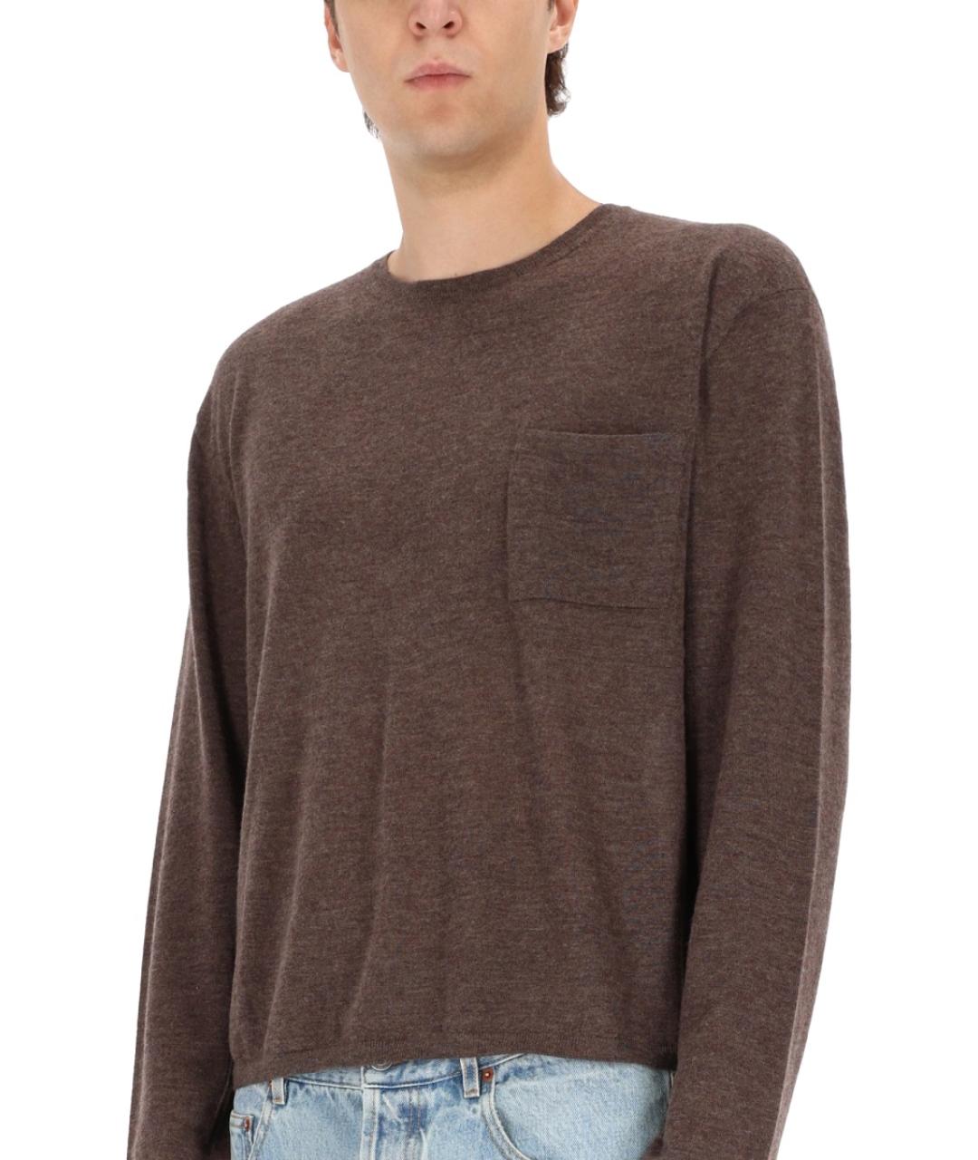 ACNE STUDIOS Коричневый кашемировый джемпер / свитер, фото 4