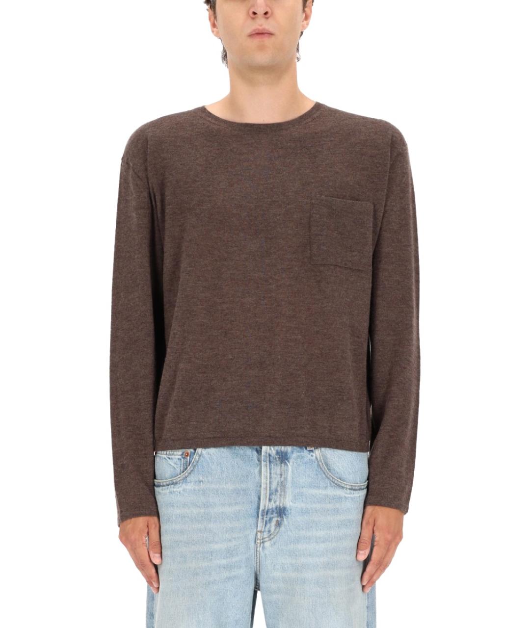ACNE STUDIOS Коричневый кашемировый джемпер / свитер, фото 5