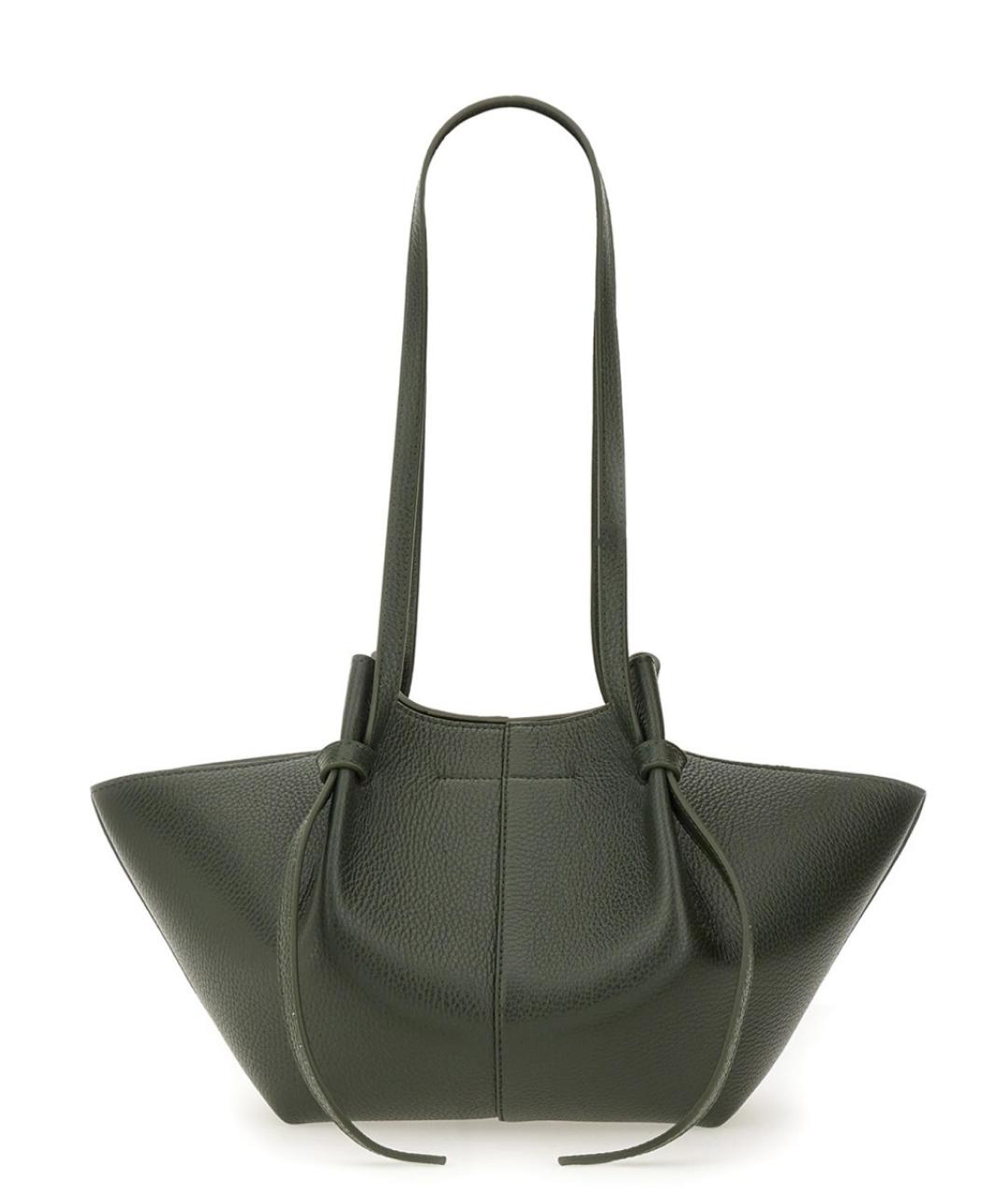 YUZEFI Зеленая кожаная сумка тоут, фото 3