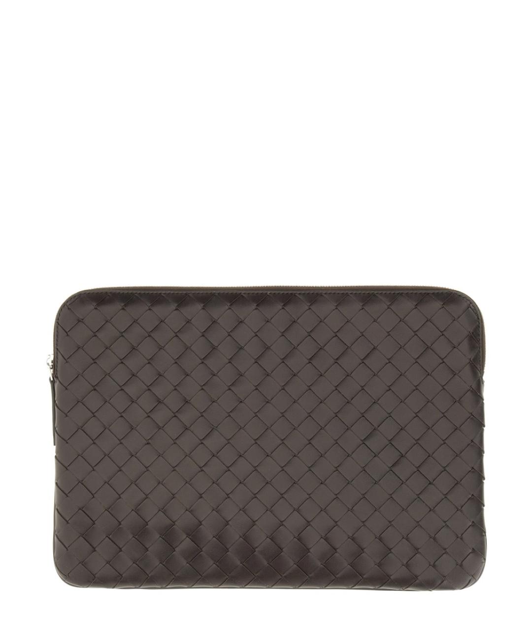 BOTTEGA VENETA Коричневая кожаная папка для документов, фото 1