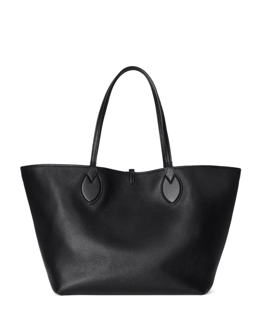 GUCCI Черная кожаная сумка тоут, фото 5