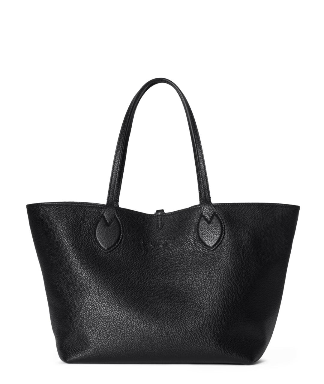 GUCCI Черная кожаная сумка тоут, фото 1