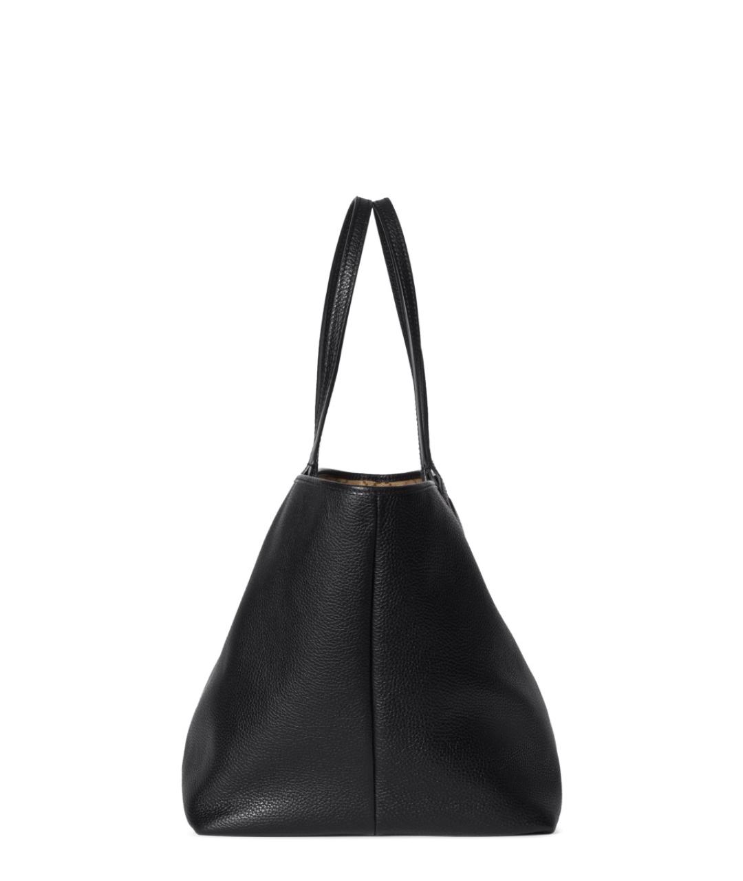 GUCCI Черная кожаная сумка тоут, фото 6