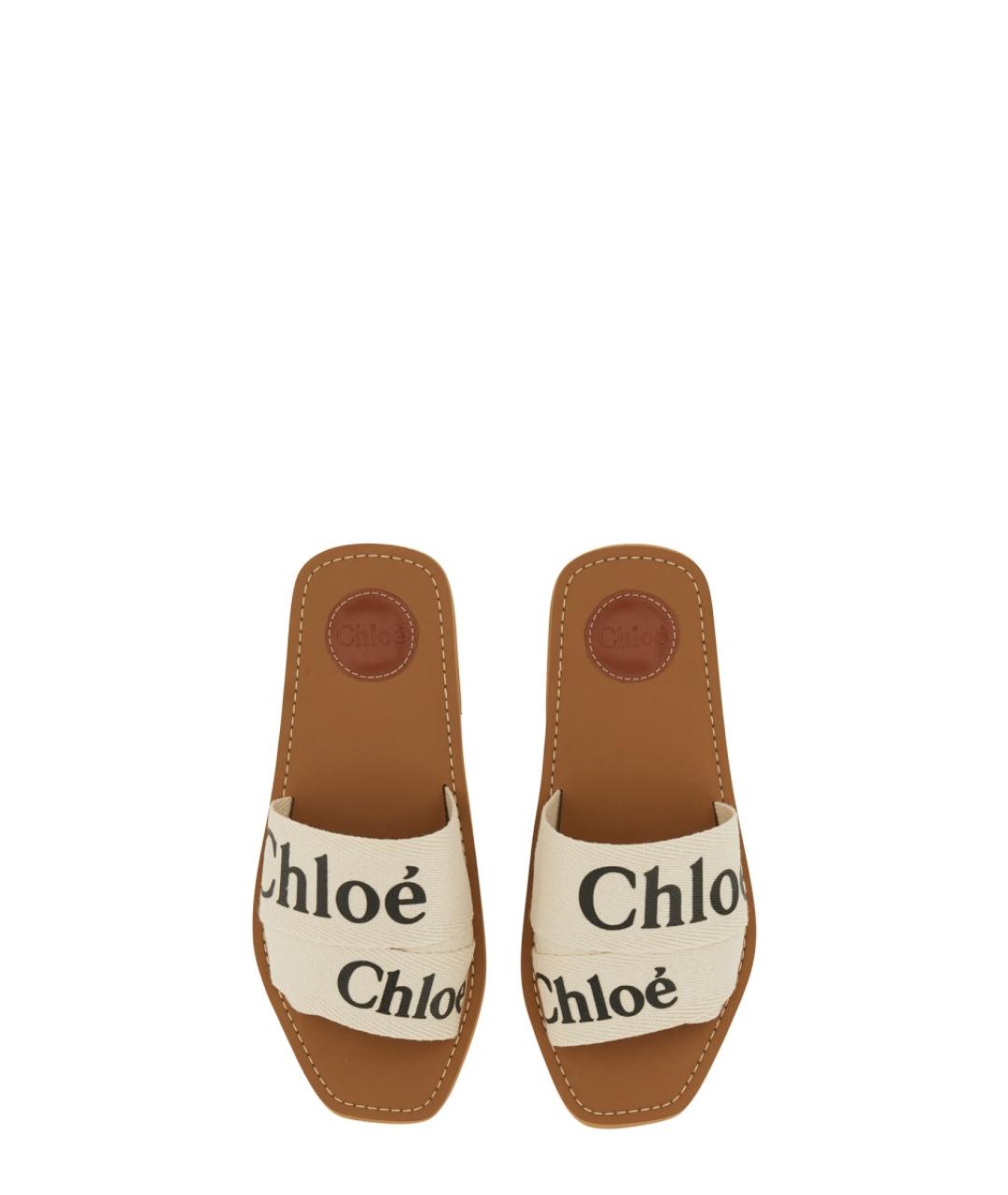 CHLOE Белые сандалии, фото 7