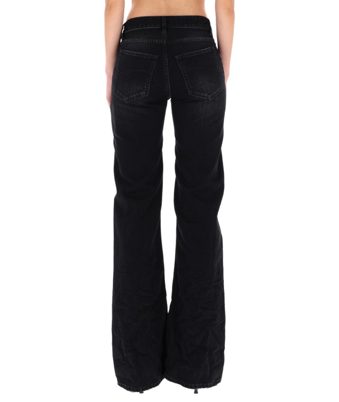 BALENCIAGA Черные хлопковые прямые джинсы, фото 6