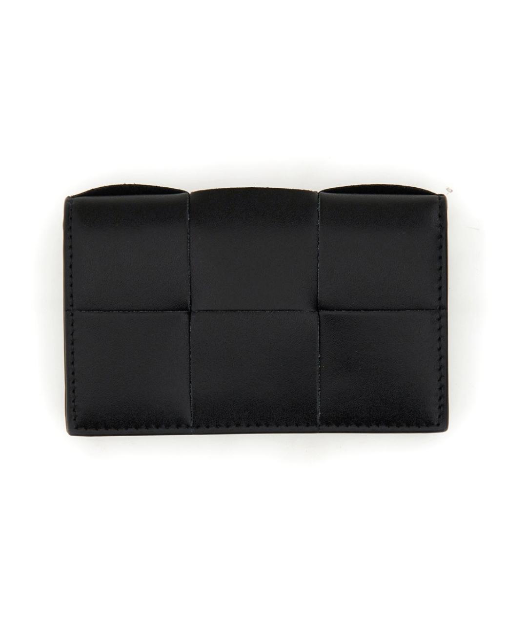 BOTTEGA VENETA Черный кожаный кардхолдер, фото 1