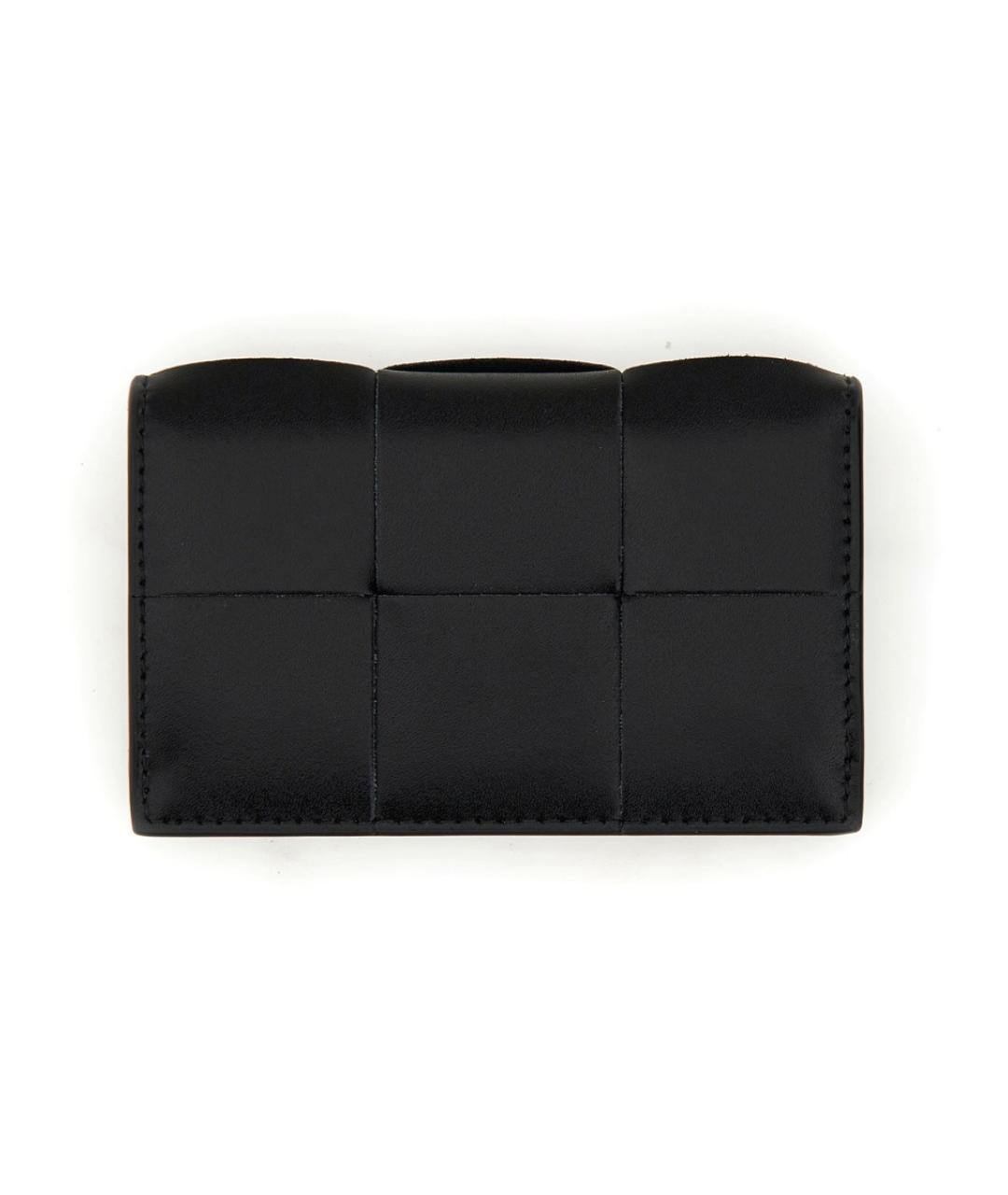 BOTTEGA VENETA Черный кожаный кардхолдер, фото 2
