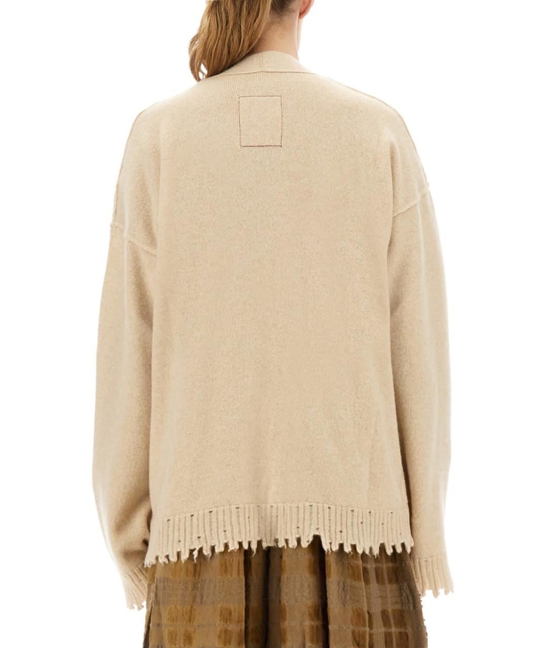 UMA WANG Бежевый кашемировый кардиган, фото 5