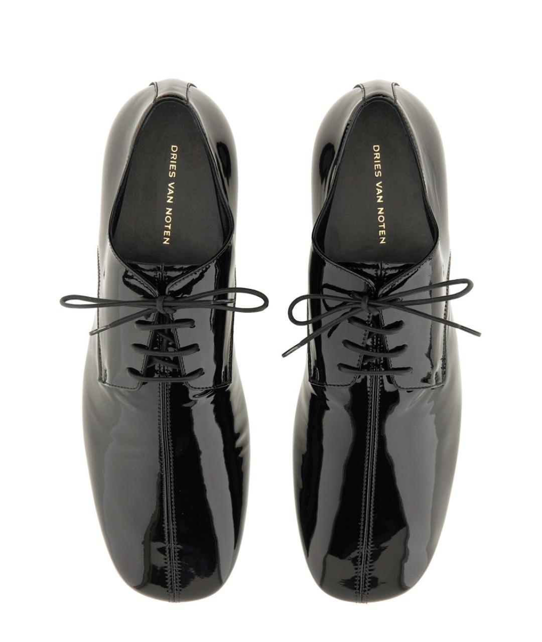 DRIES VAN NOTEN Черные туфли из лакированной кожи, фото 6
