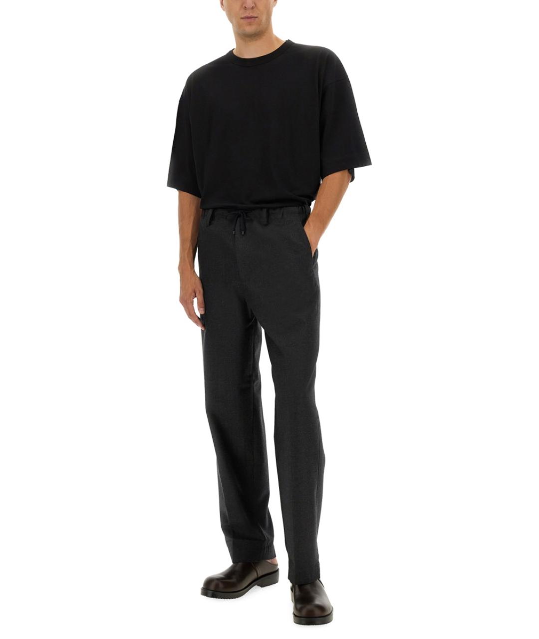 DRIES VAN NOTEN Черная хлопковая футболка, фото 3