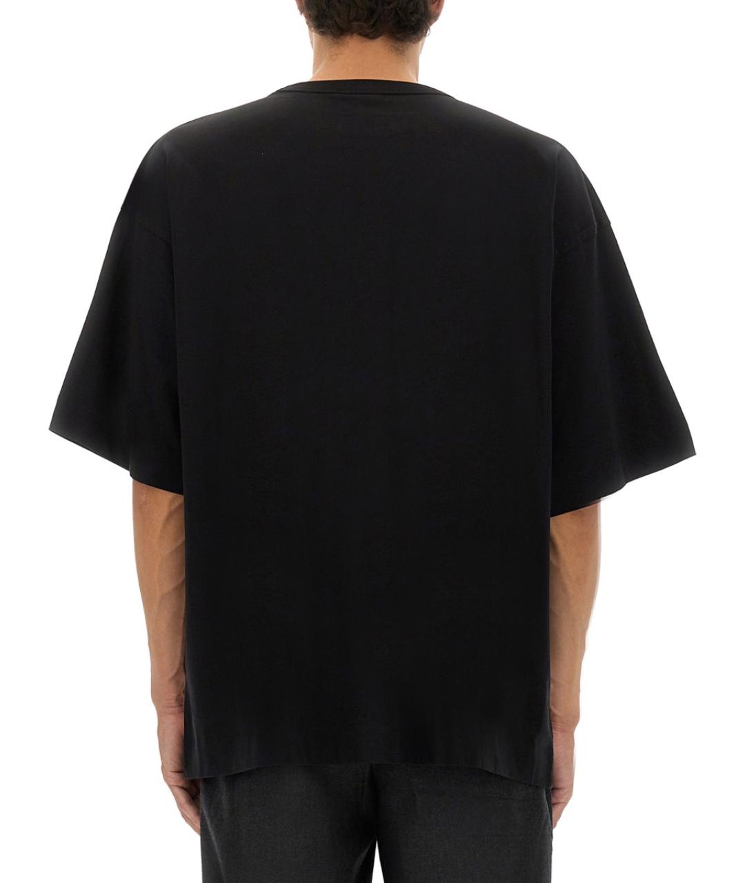 DRIES VAN NOTEN Черная хлопковая футболка, фото 4