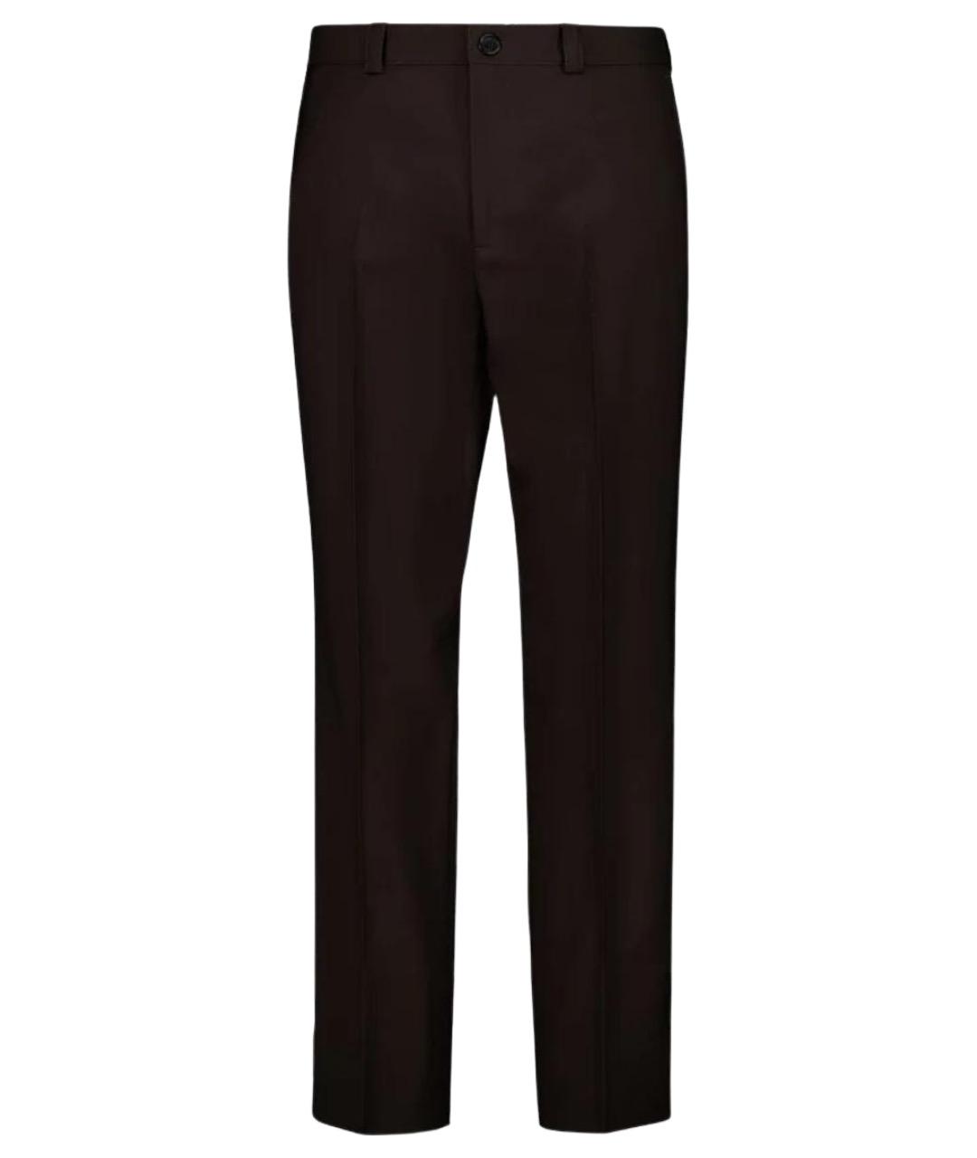 GUCCI Черные шерстяные классические брюки, фото 1