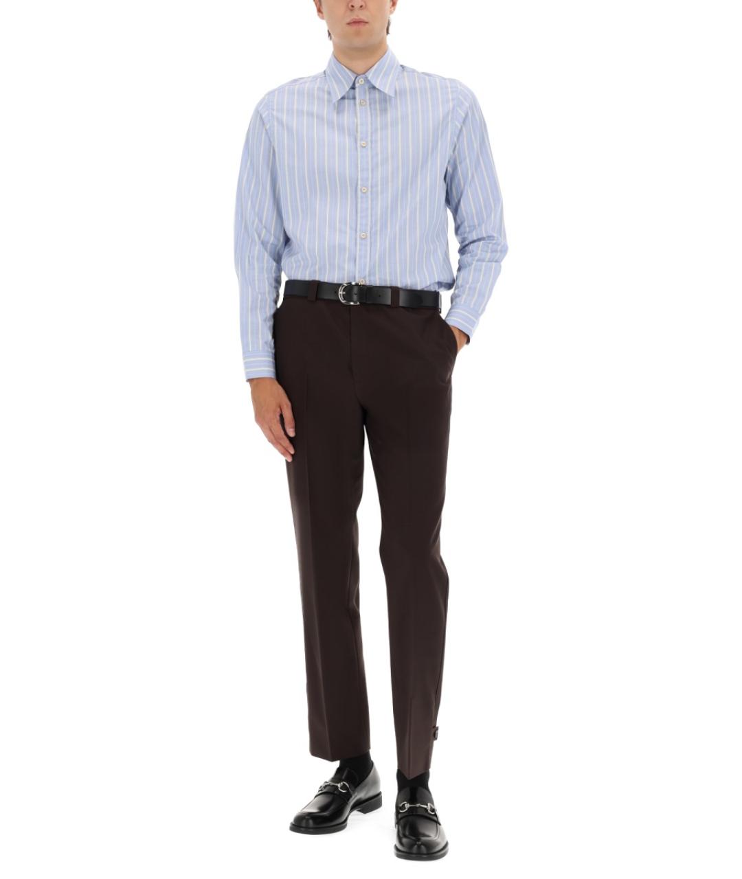 GUCCI Черные шерстяные классические брюки, фото 2