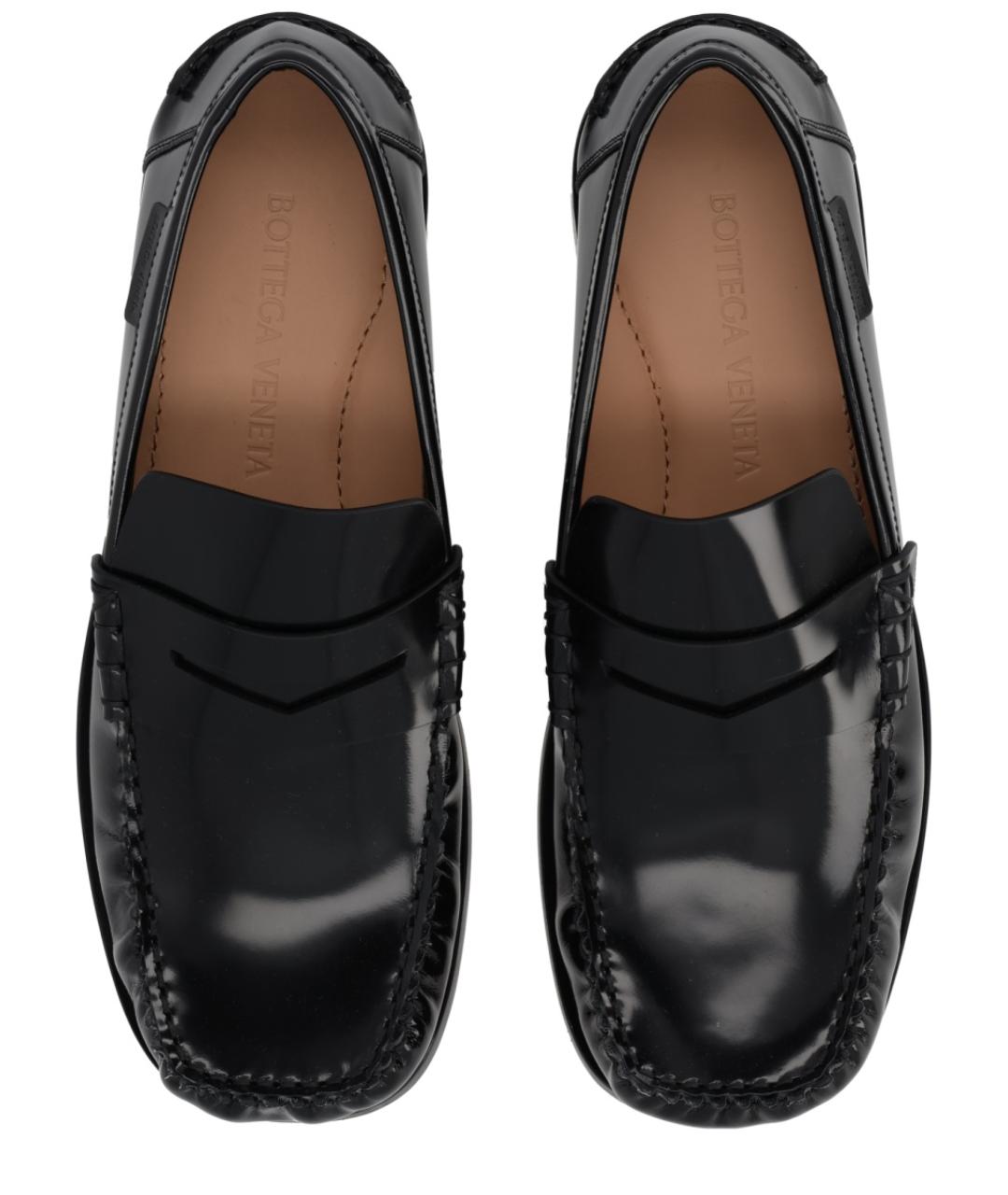 BOTTEGA VENETA Черные кожаные лоферы, фото 5