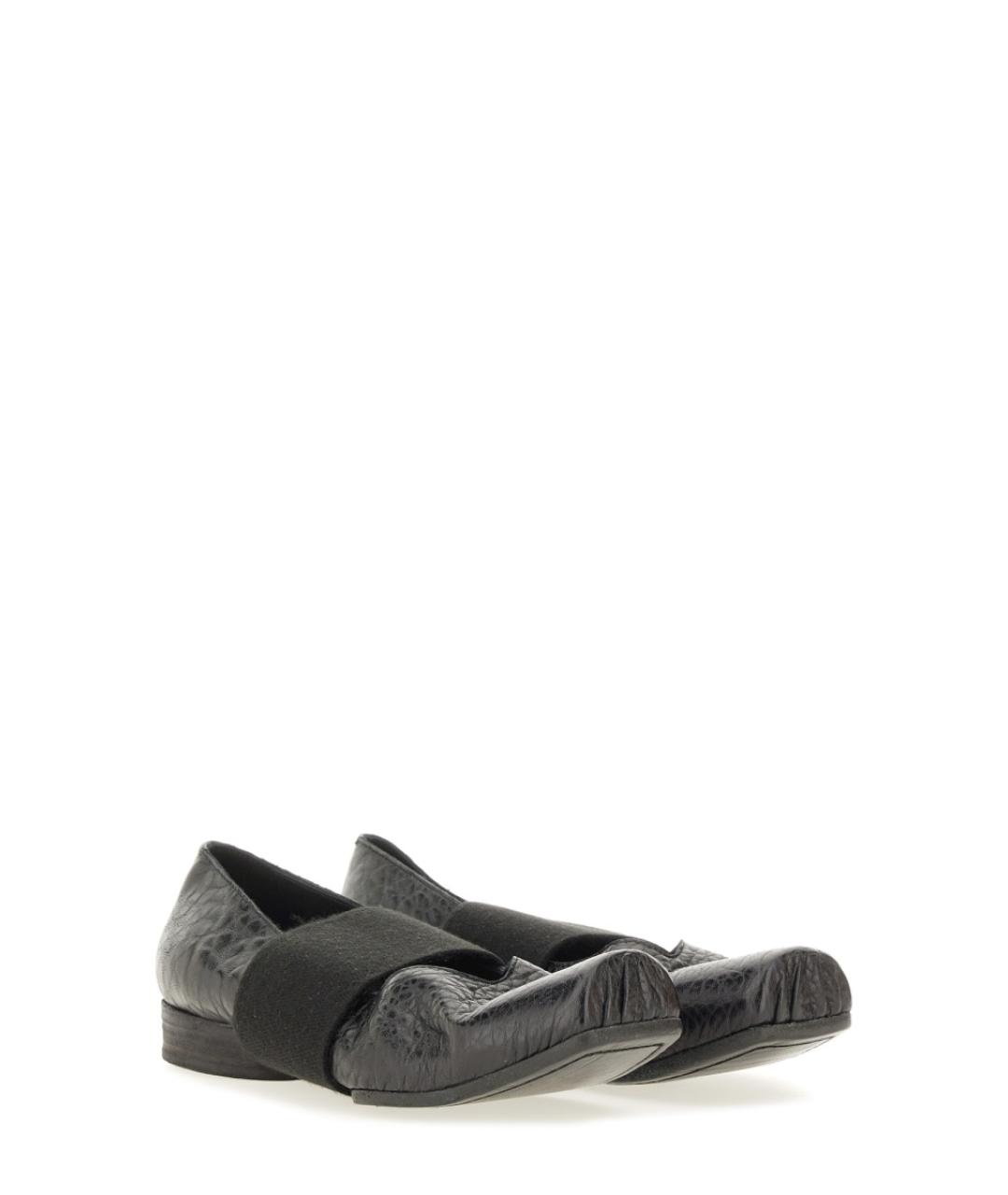 UMA WANG Черные кожаные балетки, фото 2