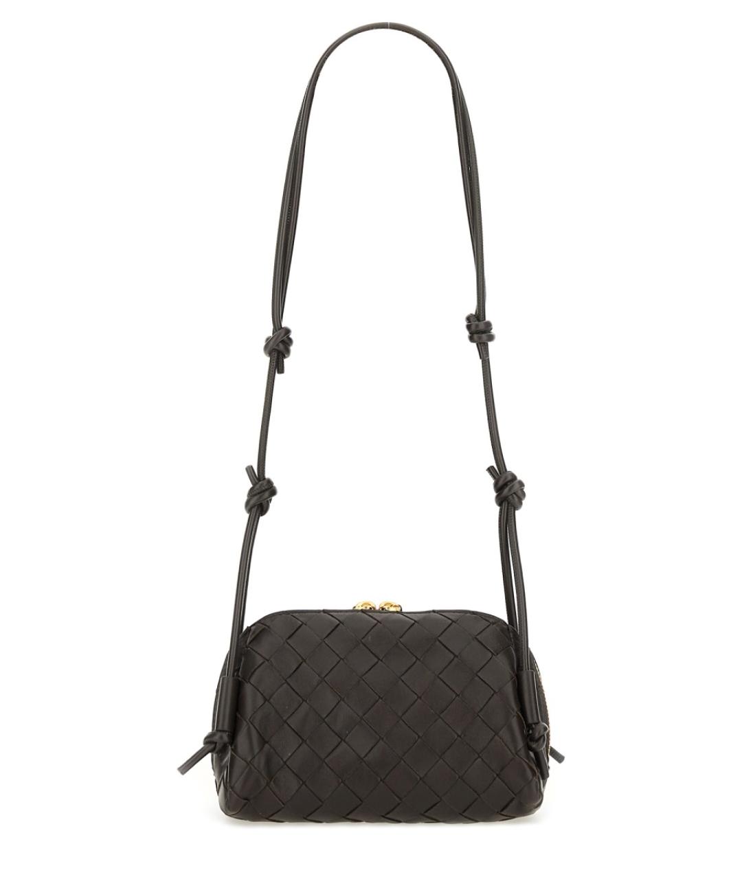 BOTTEGA VENETA Коричневая кожаная сумка через плечо, фото 2