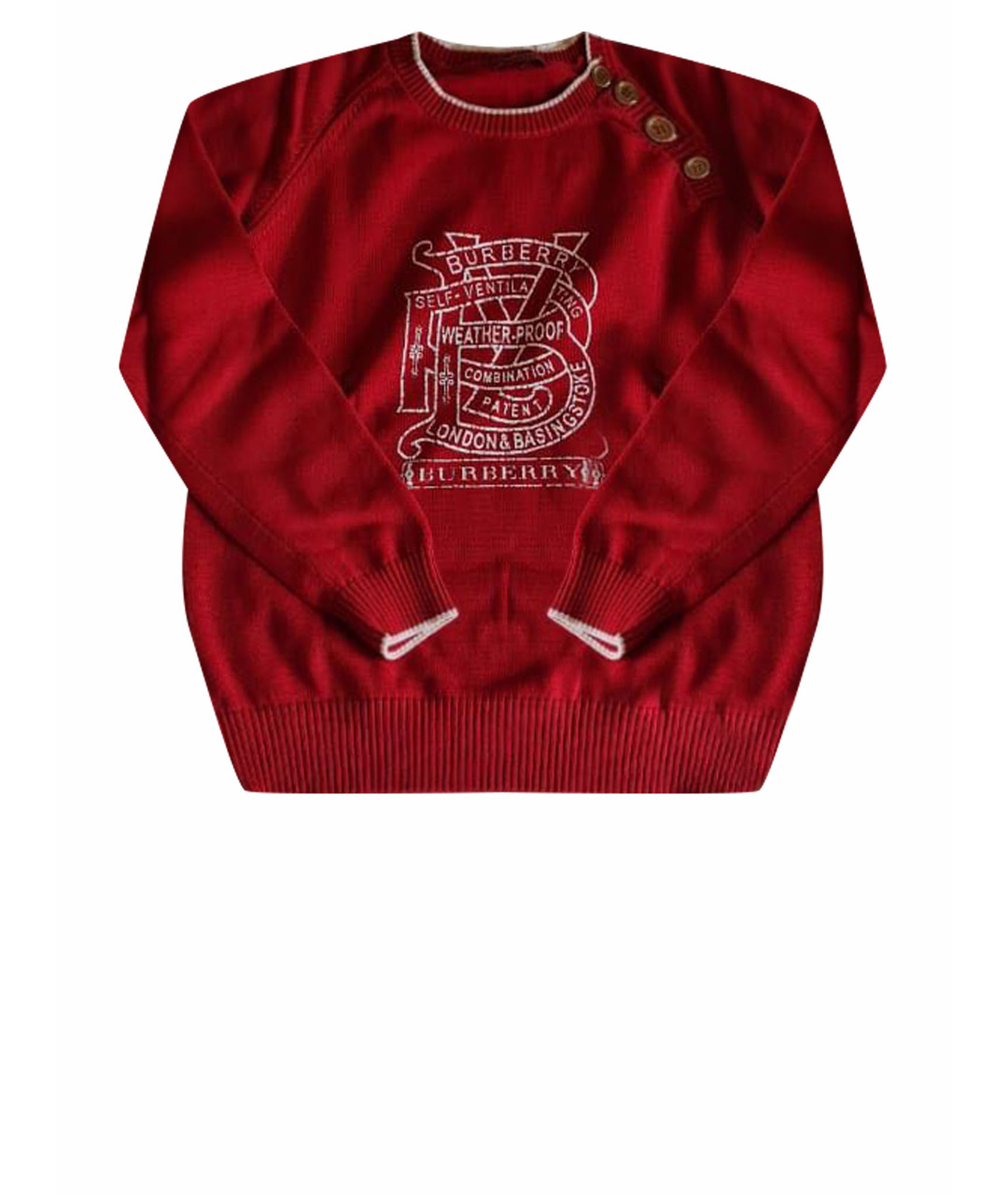 BURBERRY LONDON Красный джемпер / свитер, фото 1