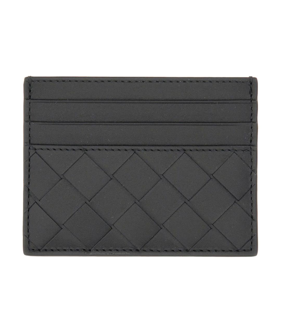 BOTTEGA VENETA Черный кожаный кардхолдер, фото 1
