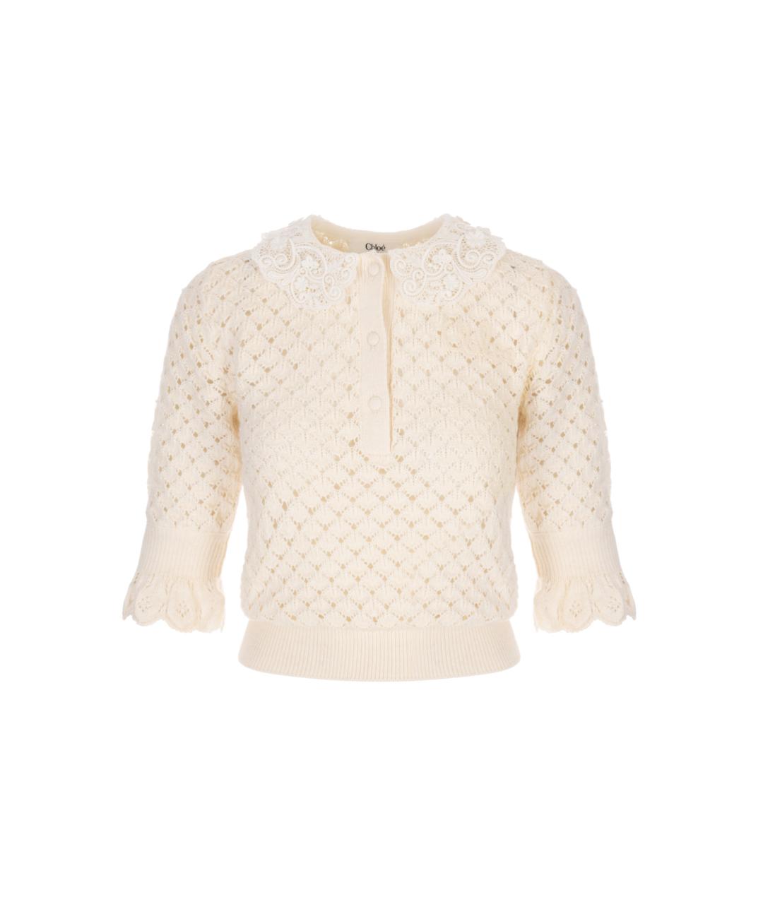 CHLOE Белый джемпер / свитер, фото 1