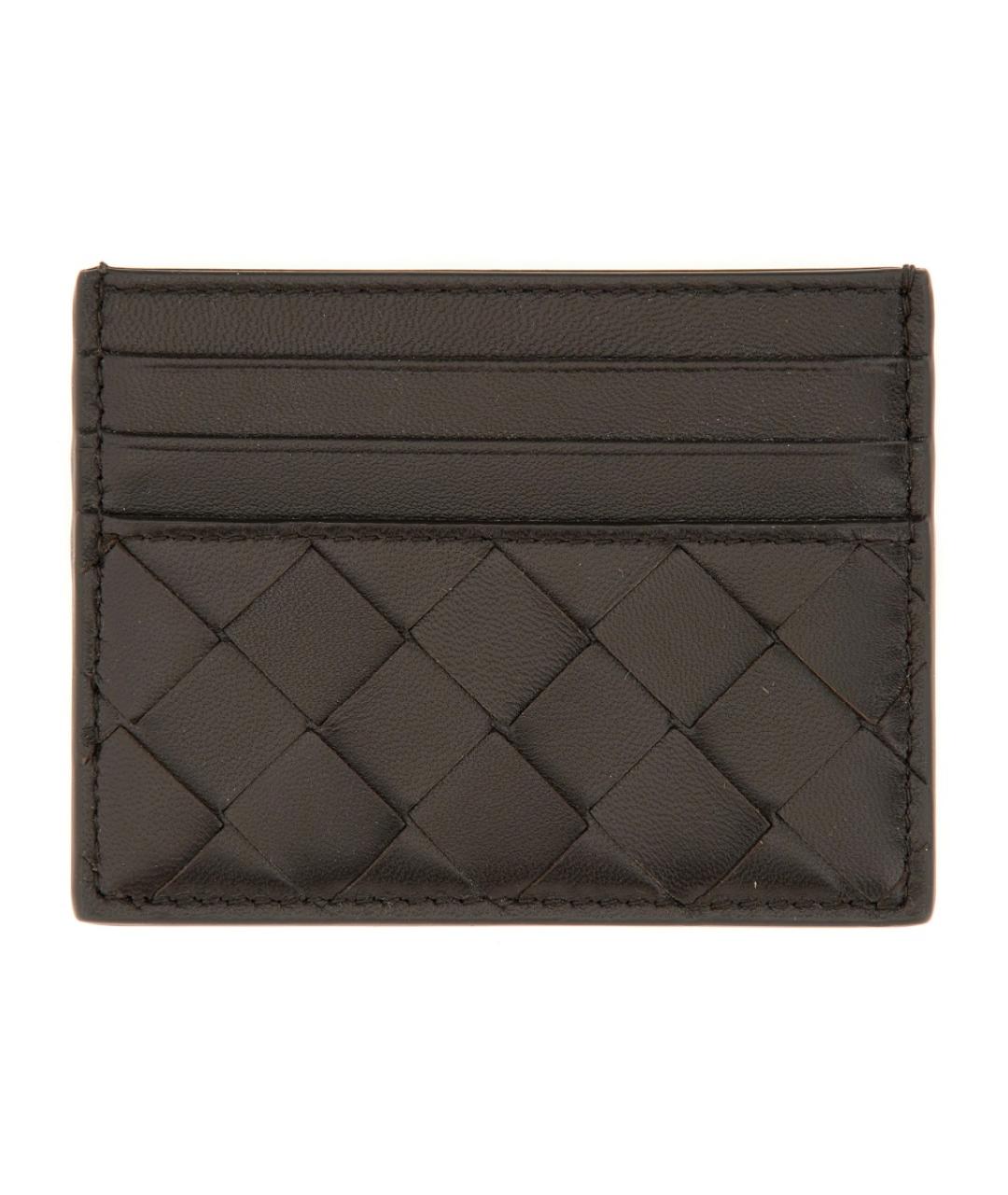 BOTTEGA VENETA Коричневый кожаный кардхолдер, фото 2