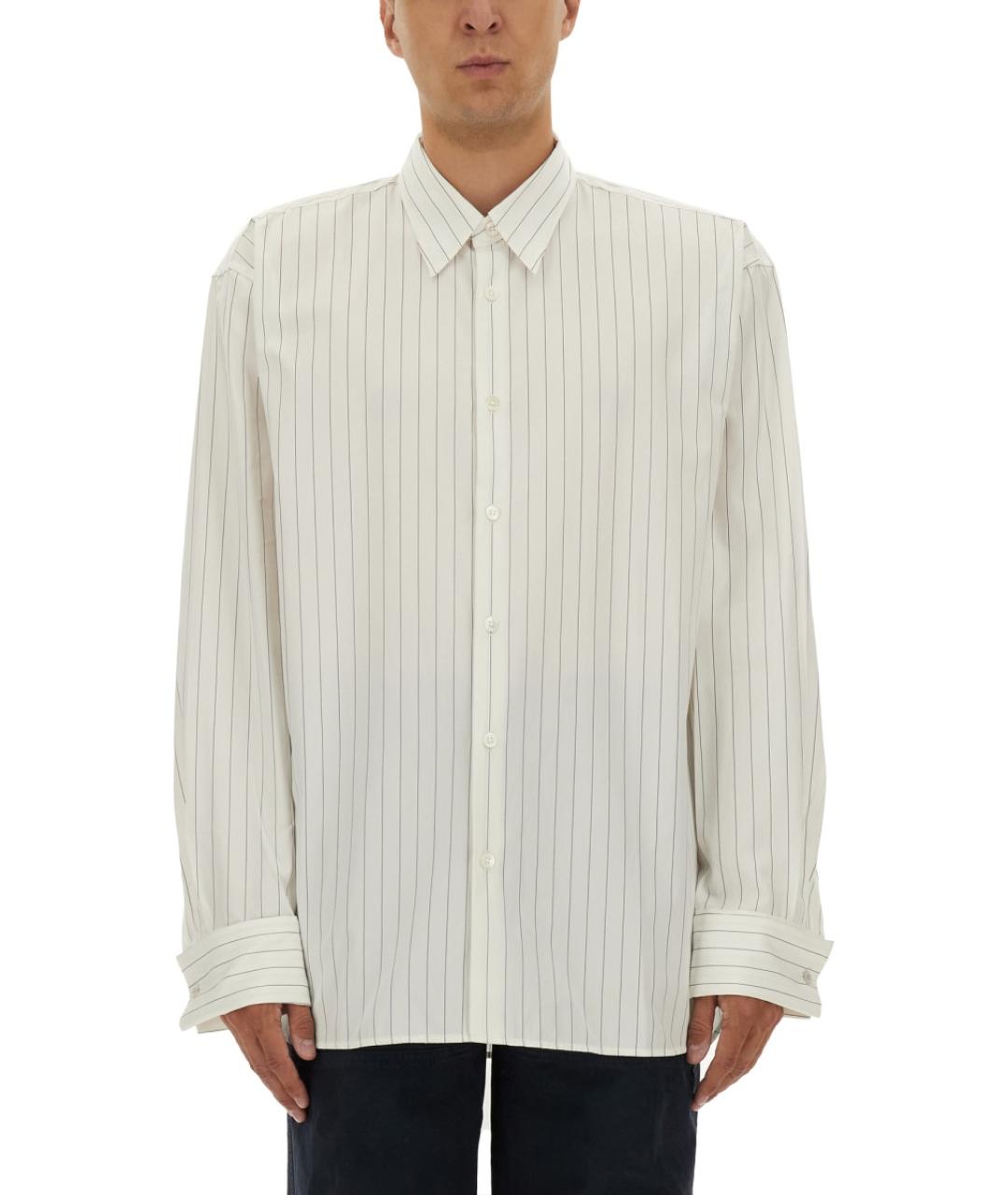 DRIES VAN NOTEN Белая хлопковая кэжуал рубашка, фото 5