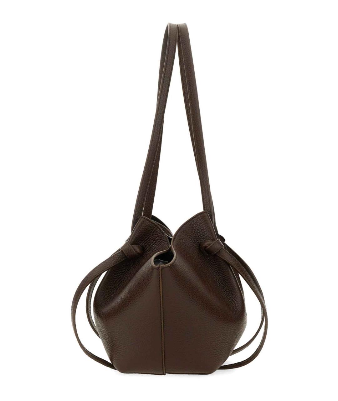 YUZEFI Коричневая кожаная сумка тоут, фото 3