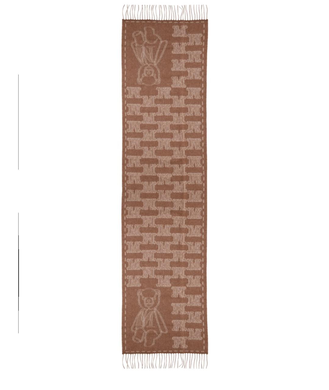 MAX MARA Бежевый кашемировый шарф, фото 2