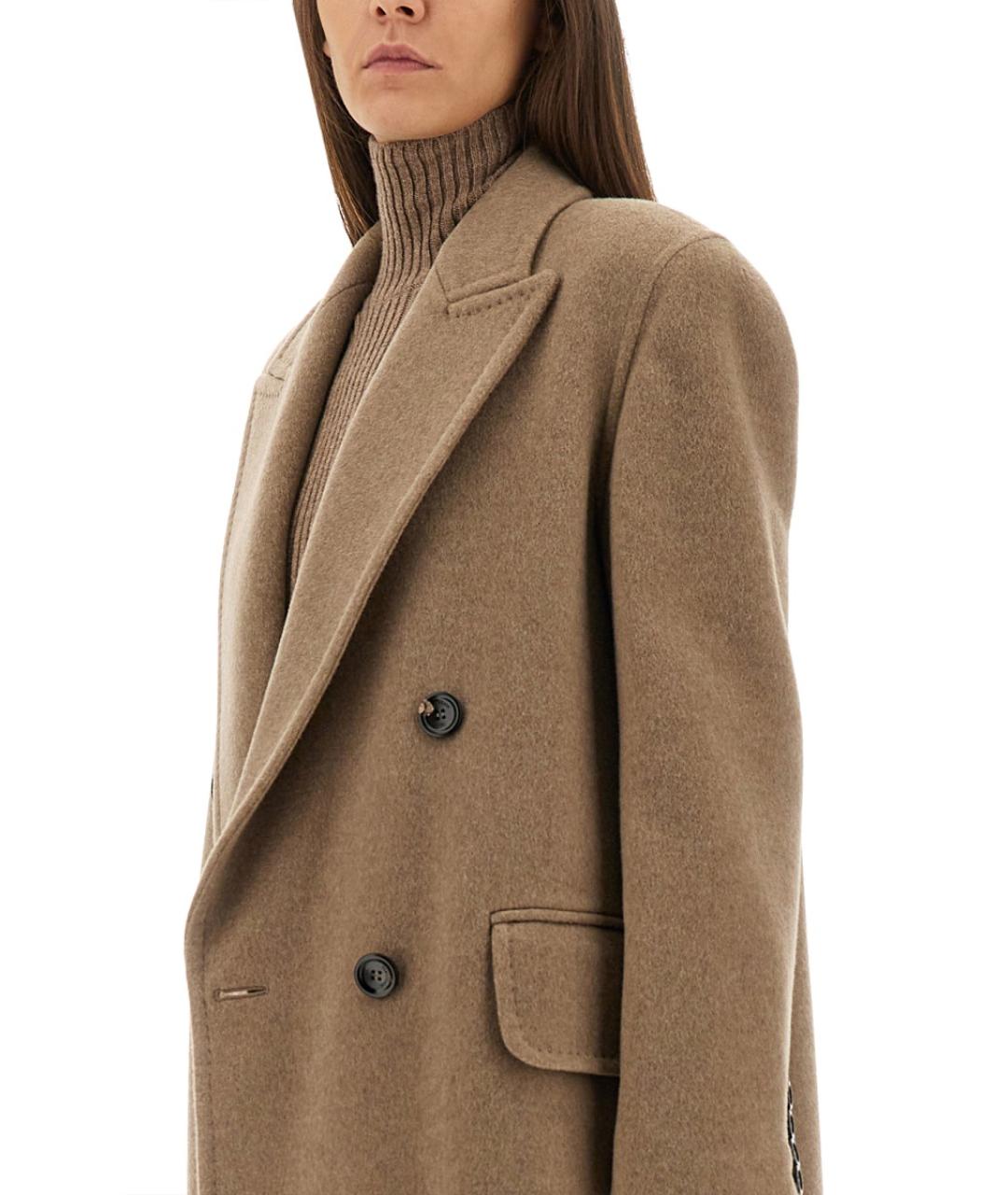 MAX MARA Коричневое кашемировое пальто, фото 5