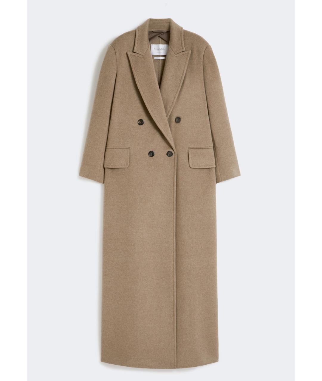 MAX MARA Коричневое кашемировое пальто, фото 6