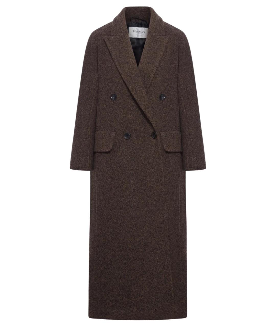 MAX MARA Черное шерстяное пальто, фото 1