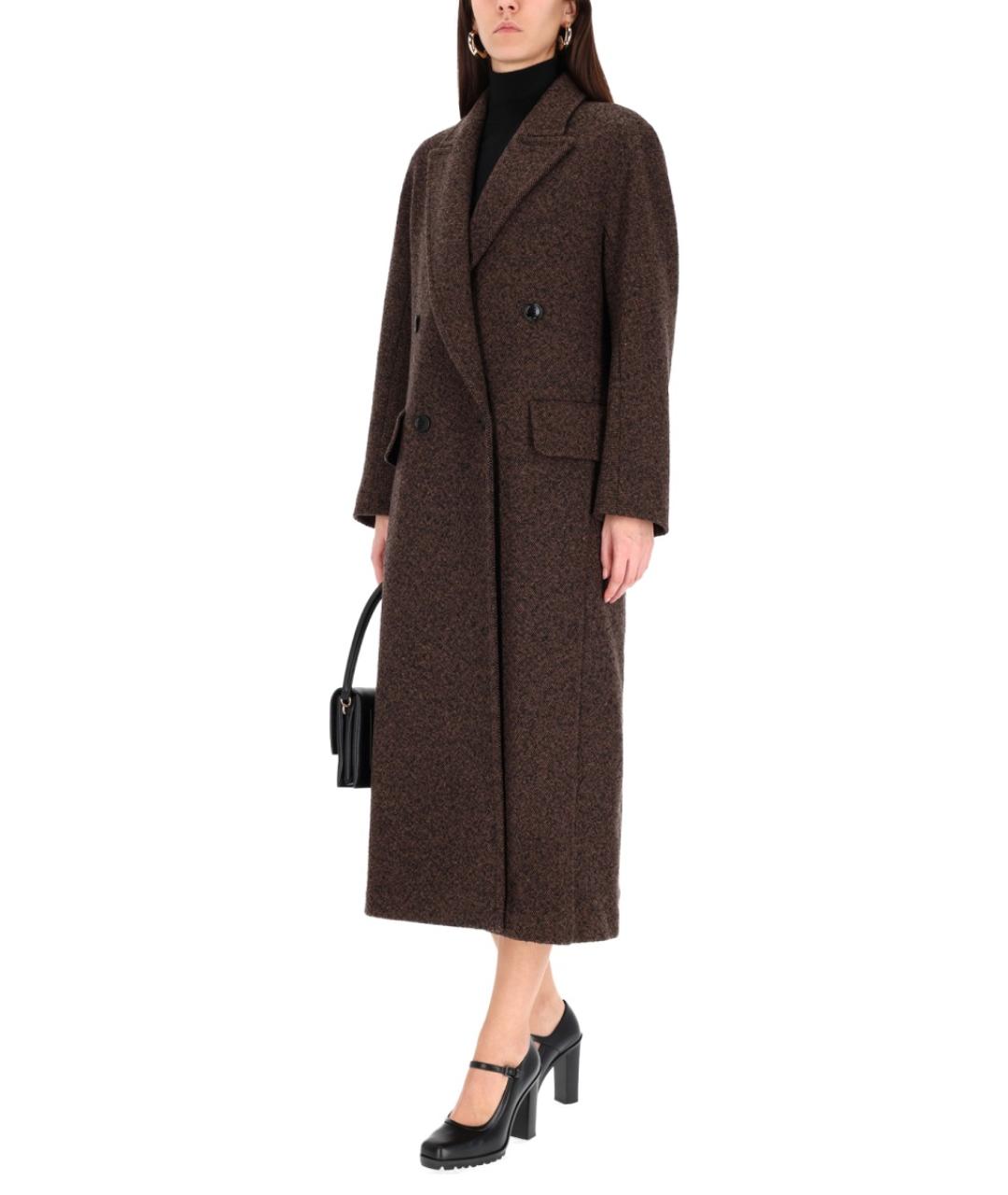 MAX MARA Черное шерстяное пальто, фото 2