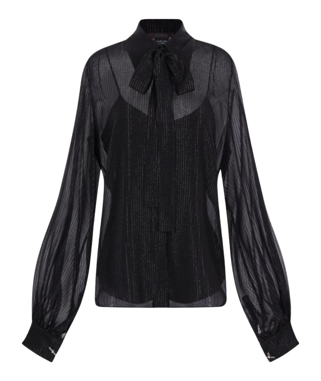 MAX MARA Черная шелковая блузы, фото 1