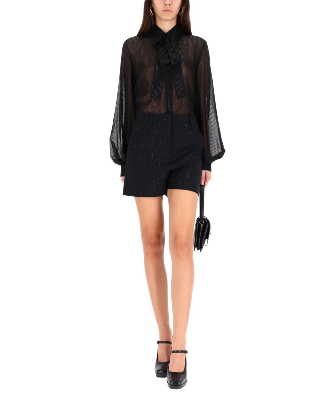 MAX MARA Черная шелковая блузы, фото 3