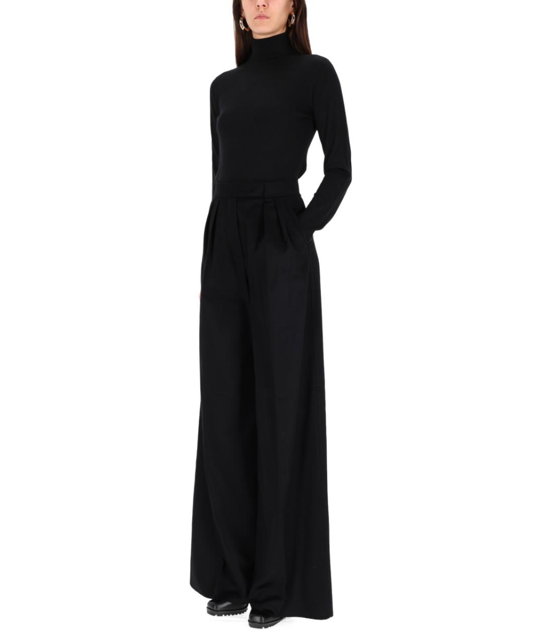 MAX MARA Бежевые шерстяные прямые брюки, фото 2