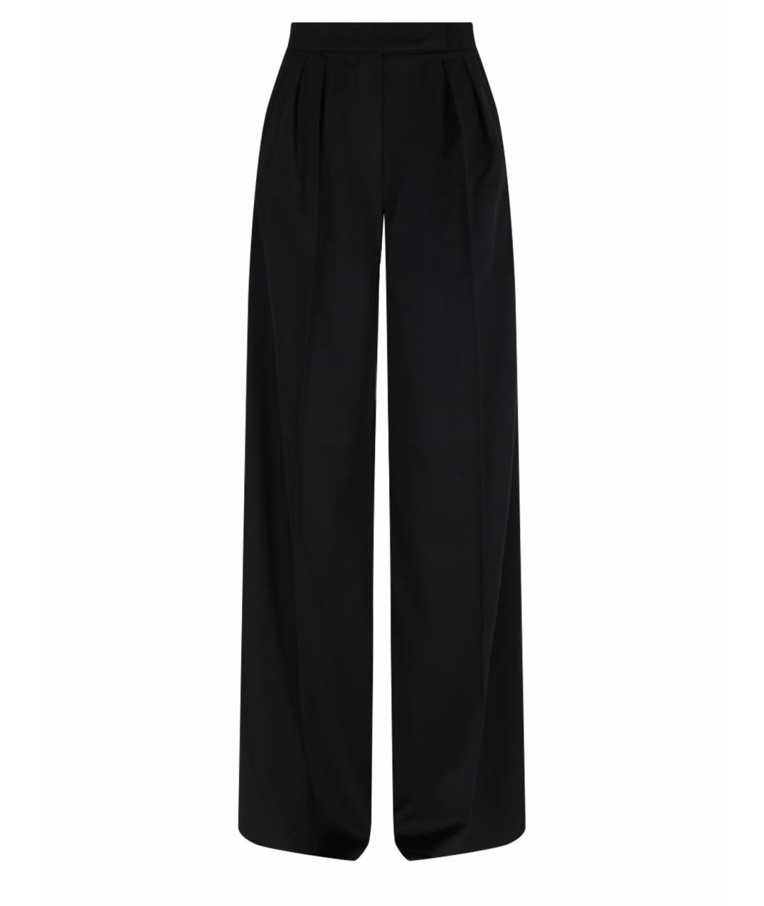 MAX MARA Бежевые шерстяные прямые брюки, фото 1