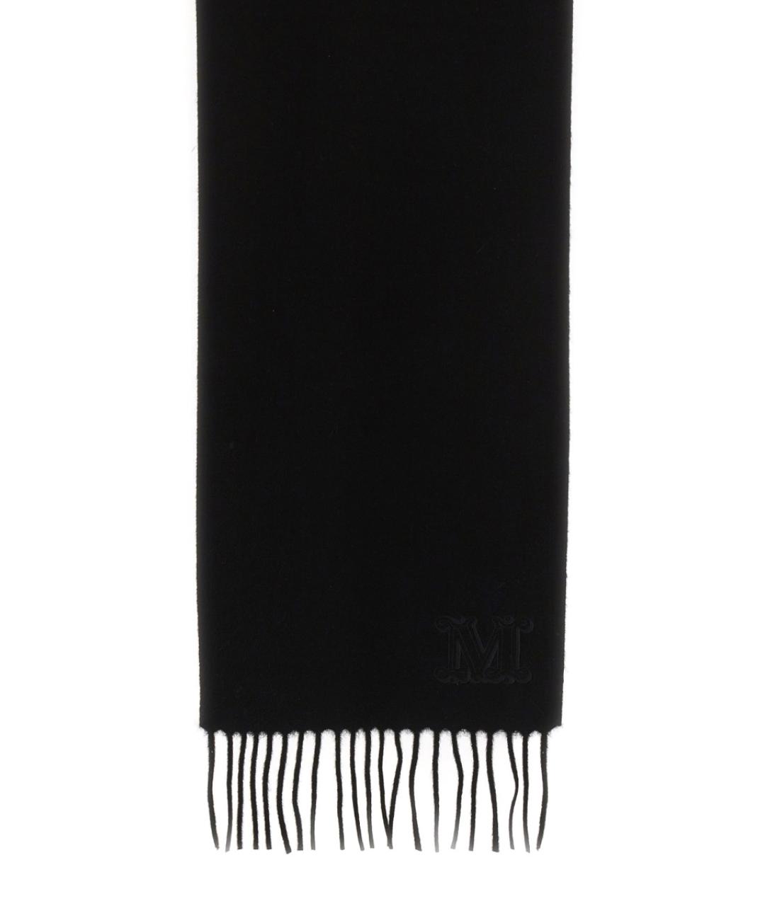 MAX MARA Черный кашемировый шарф, фото 2