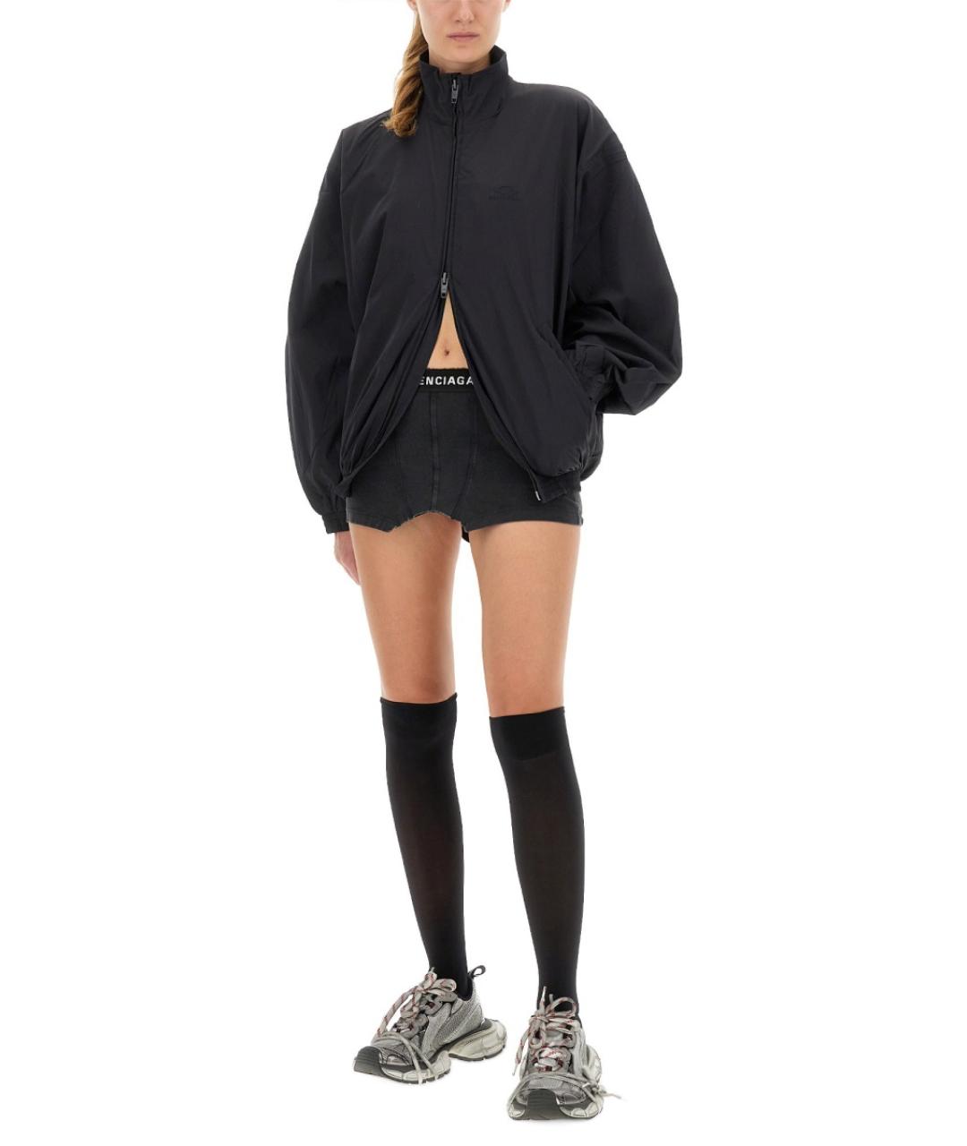 BALENCIAGA Черная полиэстеровая куртка, фото 3