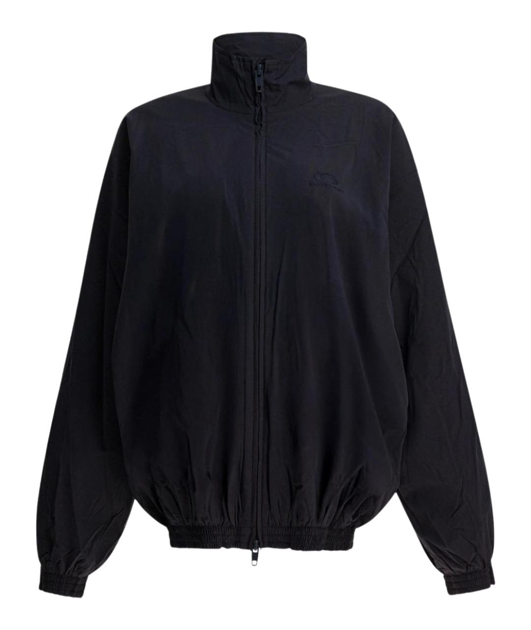 BALENCIAGA Черная полиэстеровая куртка, фото 1