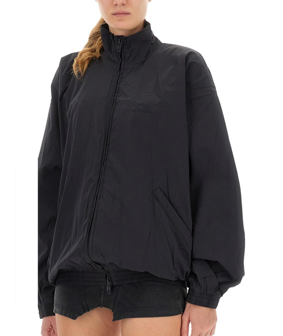 BALENCIAGA Черная полиэстеровая куртка, фото 4