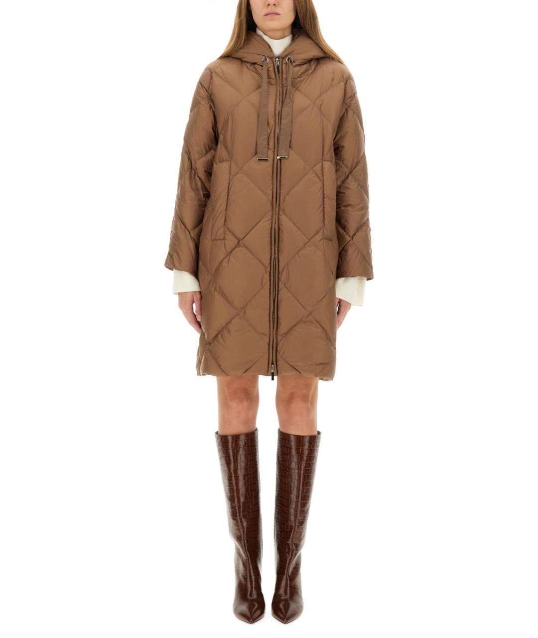 'S MAX MARA Коричневый полиамидовый тренч/плащ, фото 2