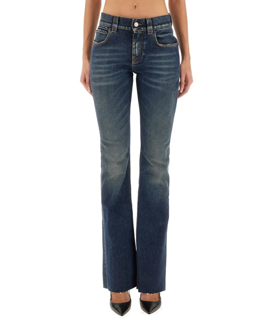 BALENCIAGA Синие хлопковые прямые джинсы, фото 5