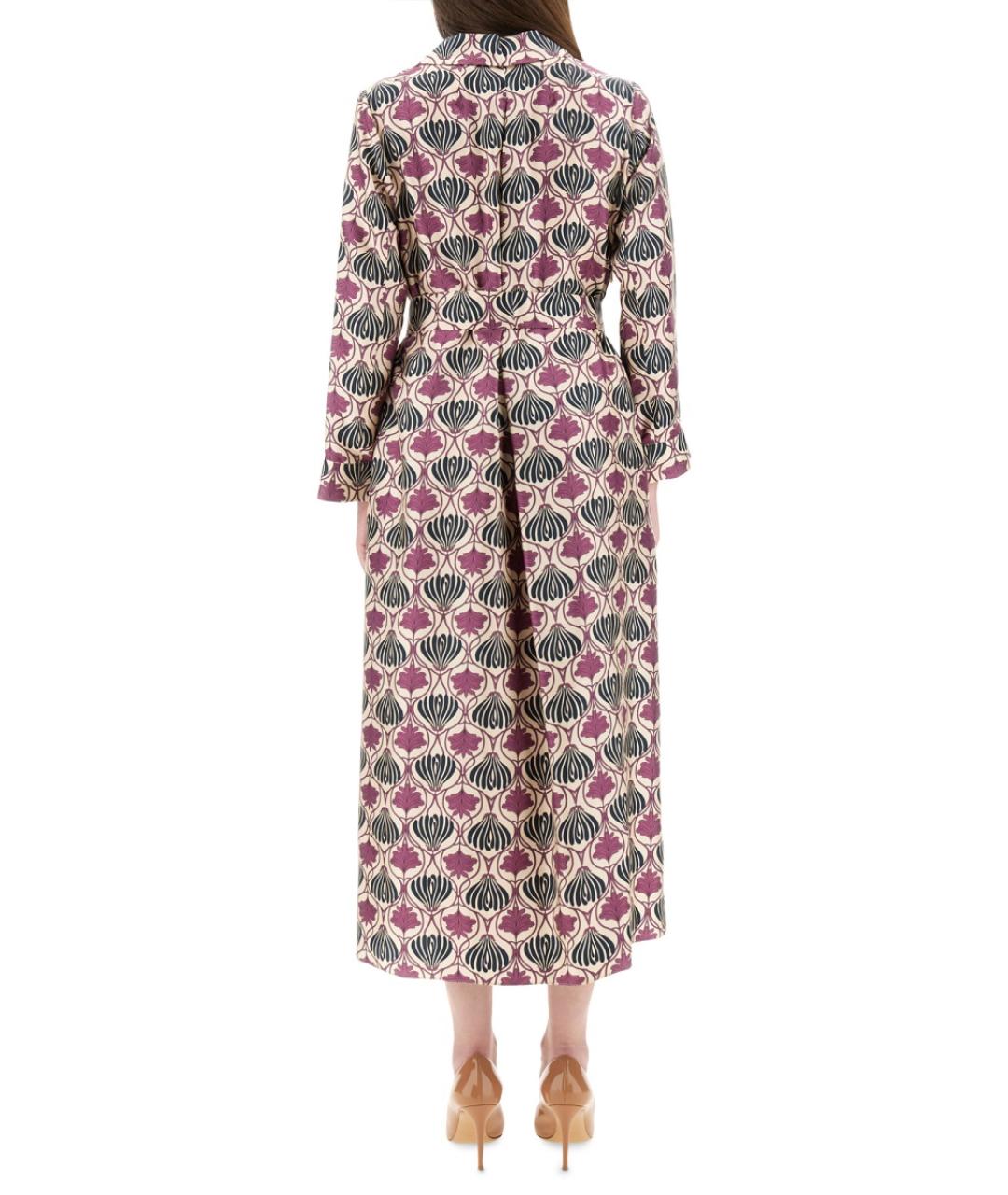 'S MAX MARA Мульти шелковое повседневное платье, фото 4