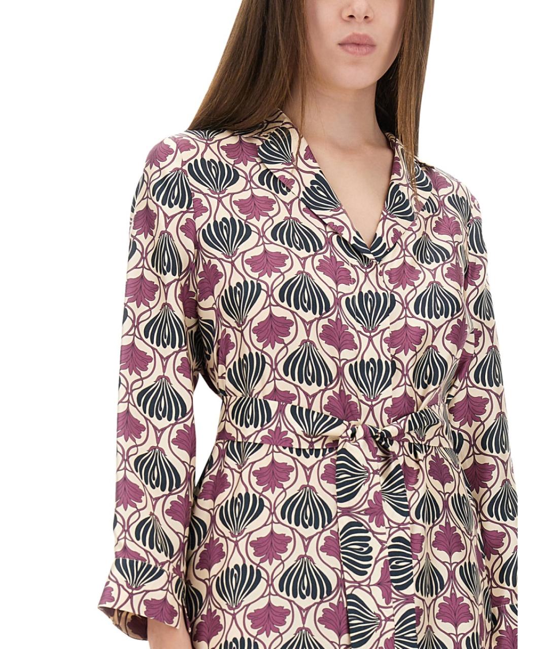 'S MAX MARA Мульти шелковое повседневное платье, фото 3