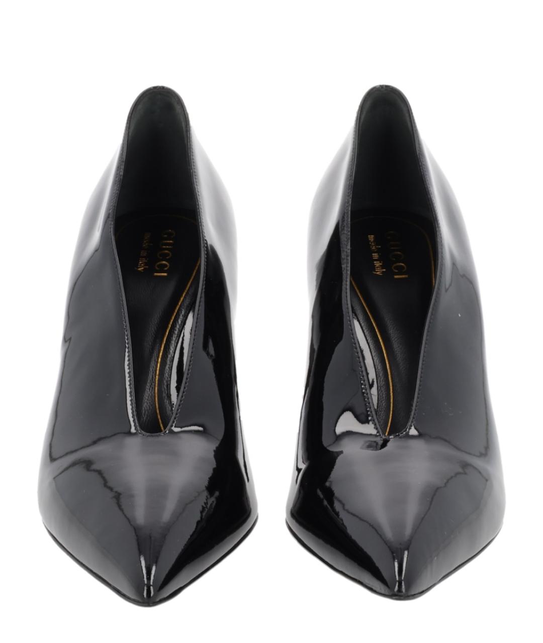 GUCCI Черные туфли из лакированной кожи, фото 3