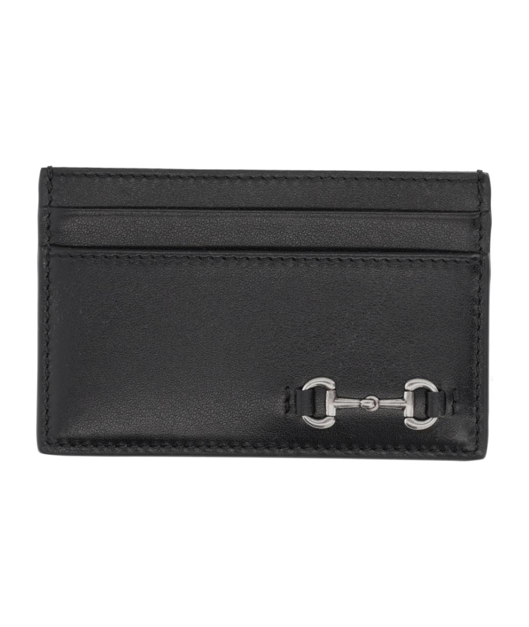 GUCCI Черный кожаный кардхолдер, фото 1