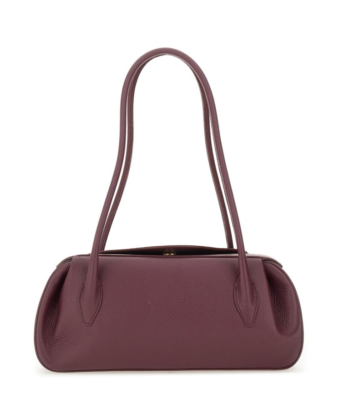 YUZEFI Бордовая кожаная сумка через плечо, фото 2