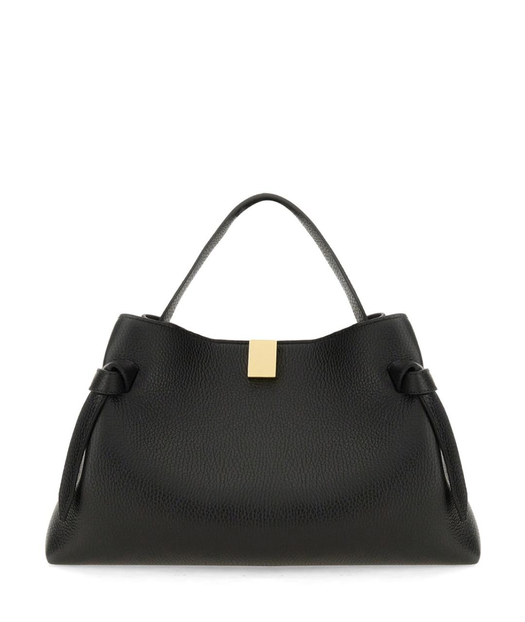 YUZEFI Черная кожаная сумка тоут, фото 1