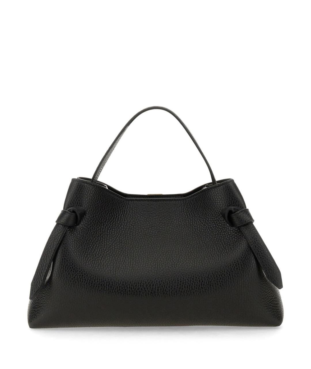 YUZEFI Черная кожаная сумка тоут, фото 2