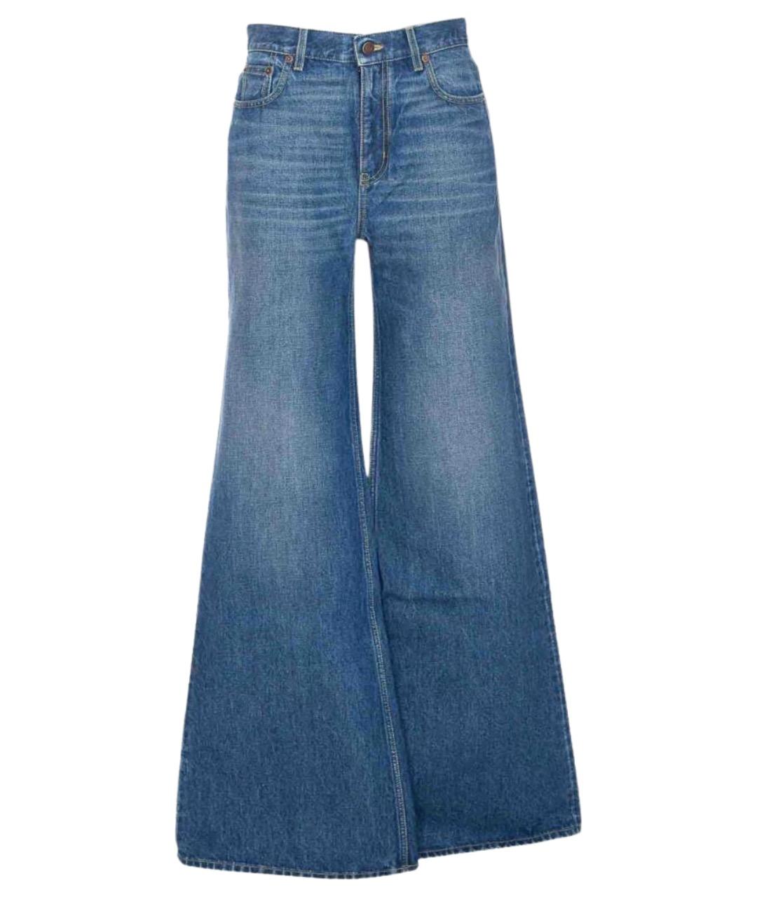 CHLOE Синие хлопковые прямые джинсы, фото 1