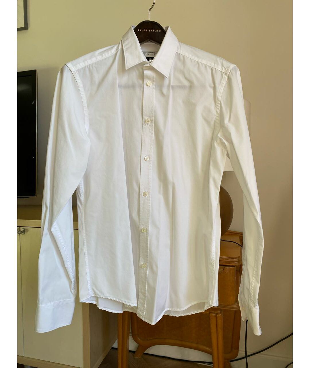VERSACE COLLECTION Белая хлопковая классическая рубашка, фото 2
